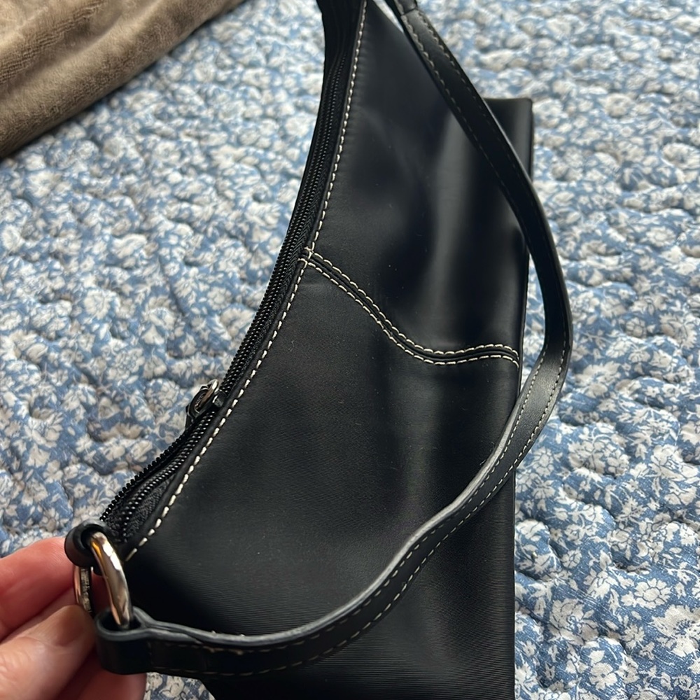 Black nylon mini bag by Nine West. Very cute.